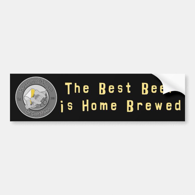 Das beste Bier ist Zuhause gebrauter Autoaufkleber (Vorne)