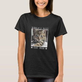 Das beste Cat-Mama-Pad Prints Pet-Foto der Welt T-Shirt