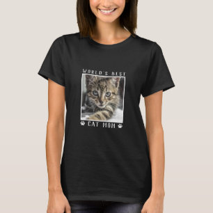 Das beste Cat-Mama-Pad Prints Pet-Foto der Welt T-Shirt