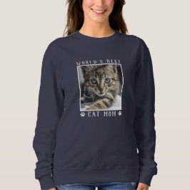 Das beste Cat Mama White Paw Prints Pet Foto der W Sweatshirt