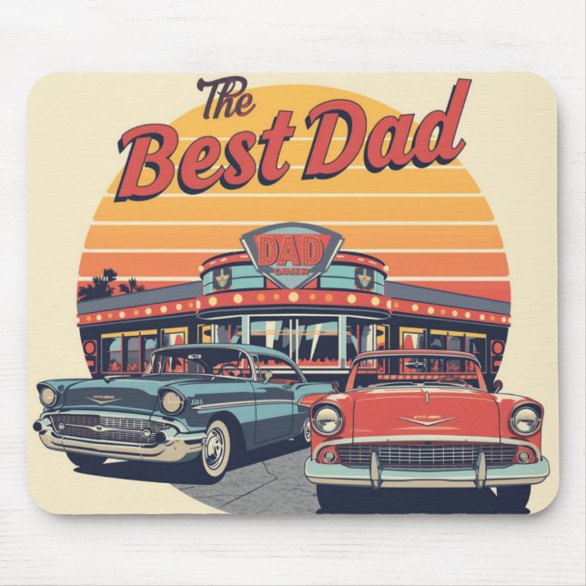 Das beste Dad Diner Mousepad (Vorne)