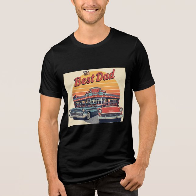 Das beste Dad Diner Tri-Blend Shirt (Vorderseite)