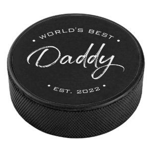 Das beste Daddy der Welt hat ein individuelles Jah Eishockey Puck