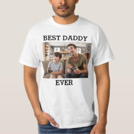 Das beste Daddy je Foto kreiert Ihren eigenen Vate T-Shirt