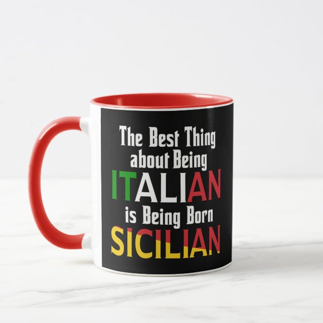 Das Beste daran, Italienisch zu sein Tasse (Links)