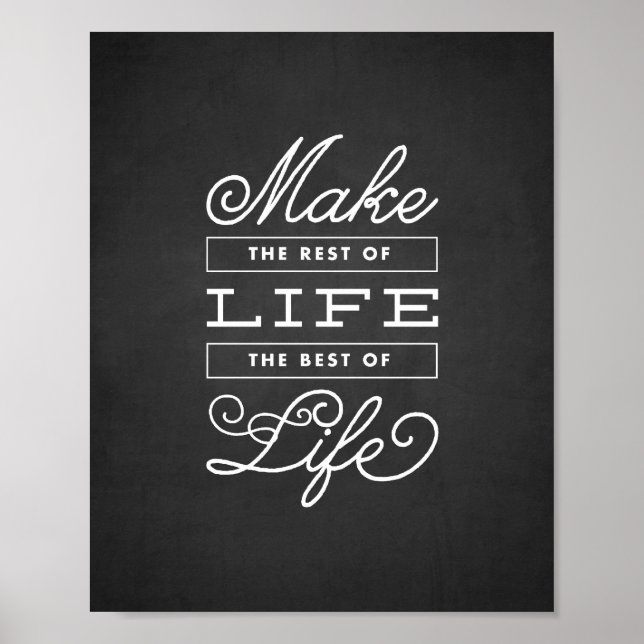 Das Beste des Lebens | Art Print Poster (Vorne)