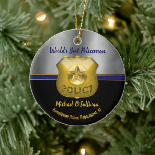 Das beste Foto der Weltpolizei Keramik Ornament