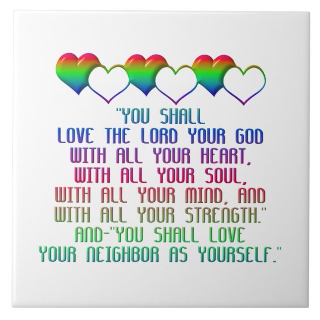 Das Beste Gebot Fliese (Vorderseite)