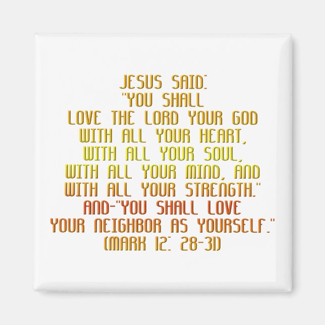 Das Beste Gebot Magnet (Vorne)