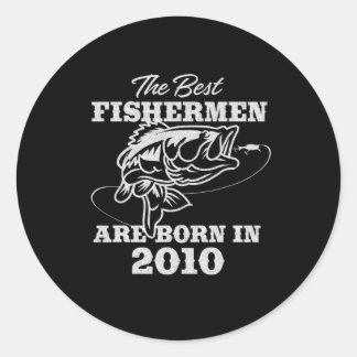 Das beste Geburtstagsgeschenk für den Fischfang de Runder Aufkleber