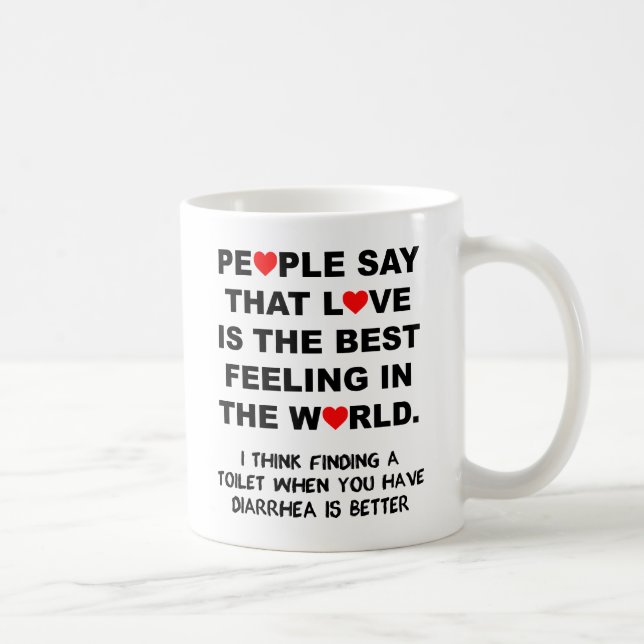Das Beste Gefühl Funny Mug Tasse (Rechts)
