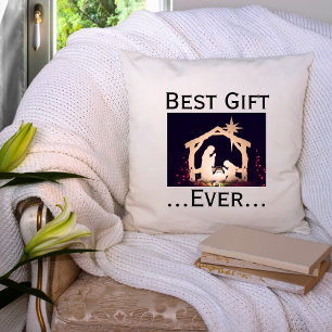 Das beste Geschenk aller Zeiten Weihnachtsgeschich Kissen