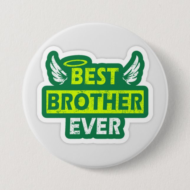 Das beste Geschenk für den Bruder Button (Vorderseite)