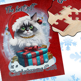 Das Beste Geschenk ist eine Weihnachtskatze Puzzle