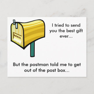Das beste Geschenk je? Postkarte