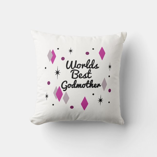 Das beste Godmutter-Mittelalter der Welt Kissen (Vorderseite)