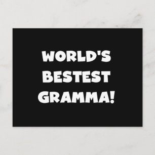 Das beste Gramma Schwarz oder Weiß der Welt Postkarte