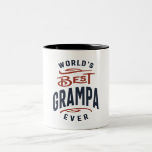 Das beste Grampa-Design der Welt Zweifarbige Tasse