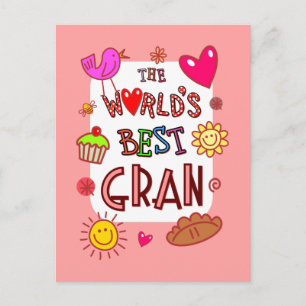 Das beste Gran der Welt Postkarte