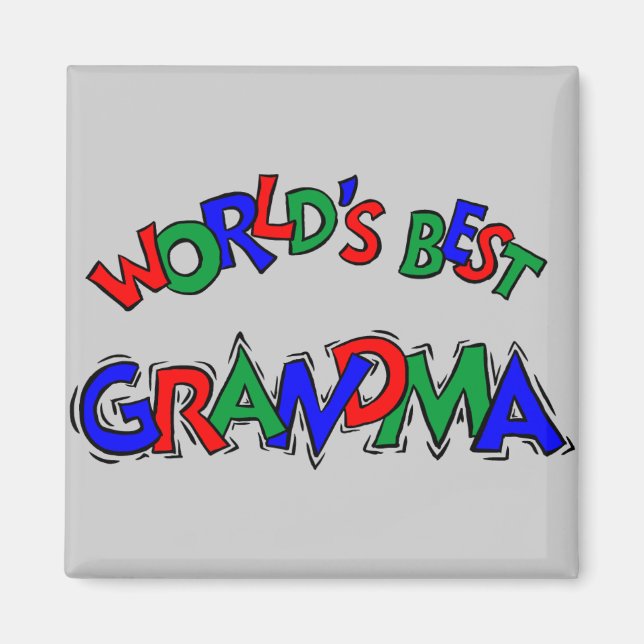 Das beste Grandma der Welt Magnet (Vorne)