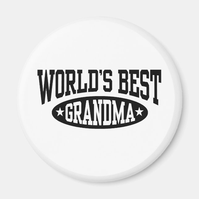 Das beste Grandma der Welt Magnet (Vorne)