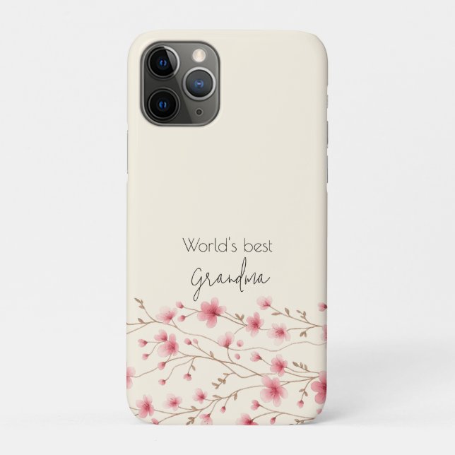 Das beste Grandma der Welt - Pastel und Blumen Per Case-Mate iPhone Hülle (Rückseite)