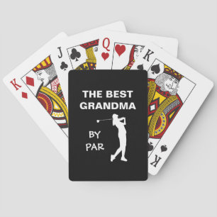 Das beste Grandma par Golf Nana Gram Golfer Pub Spielkarten