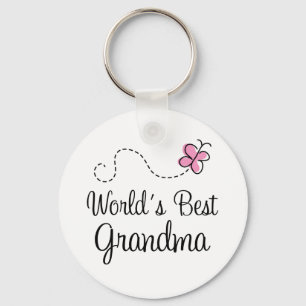Das beste Grandma-Schmetterlingsgeschenk der Welt Schlüsselanhänger