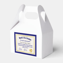 Das beste Grandpa-Zertifikat der modernen Funny Wo Geschenkschachtel