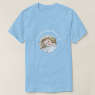 Das beste Grandpop-Foto der Welt in Blume Custom T-Shirt