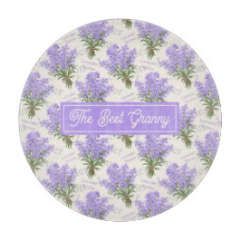 Das beste Granny Lavender Personalisierte Glas Schneidebrett