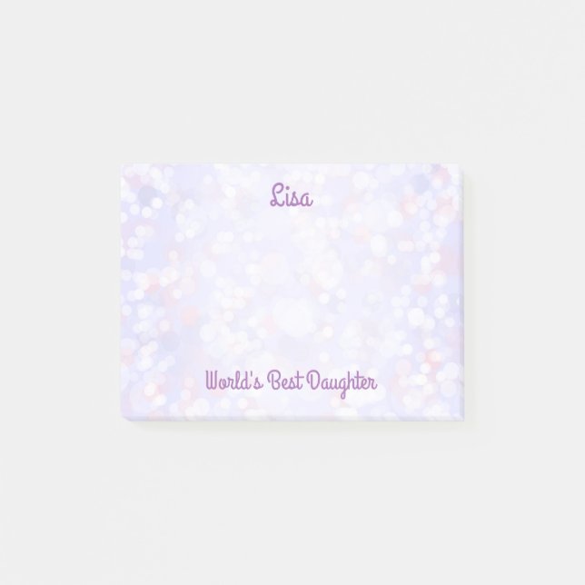 Das beste Hübsche Bokeh der Welt Post-it Klebezettel (Vorderseite)