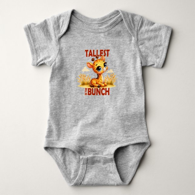 Das Beste im Bunch Pun Niedlicher Baby Giraffe Car Strampler (Vorderseite)