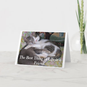 Das Beste im Leben ist ein Freund. Karte