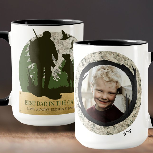 Das Beste im Personalisierten Spiel Tasse (Best in The Game Trendy Camo Hunting Personalized Photo Mug. Available in a variety of colors!)