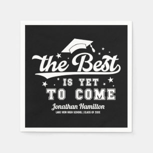 Das Beste ist es noch nicht, Black Grad Party Napk Serviette