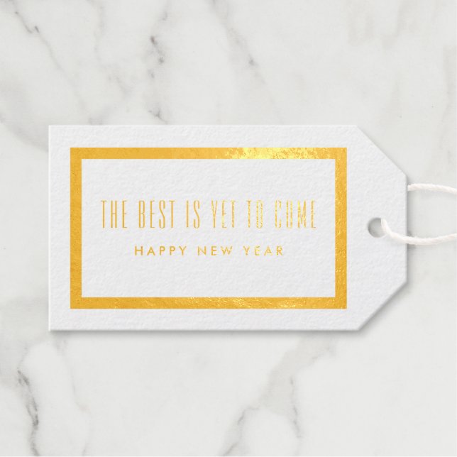 Das Beste ist es, noch zu kommen einfache Grenze Geschenkanhänger (Vorderseite (Horizontal))