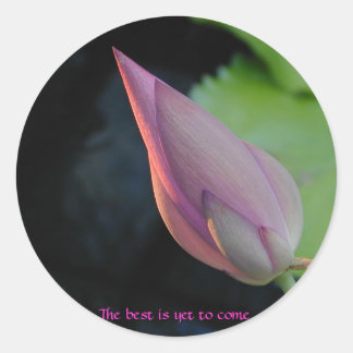 Das Beste ist noch nicht da Runder Aufkleber