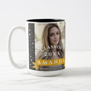 Das Beste ist noch nicht gekommen Black Gold Foto  Zweifarbige Tasse