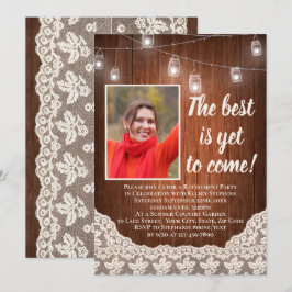 Das Beste ist noch nicht Vintages Party für das Re Einladung