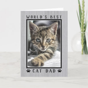 Das beste Katzenjunges-Vater der Welt Rustikales F Karte
