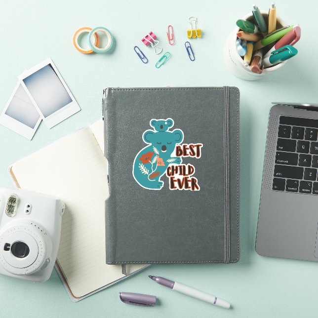 Das beste Kind je Koala Muttertag Aufkleber (iPad Hülle)