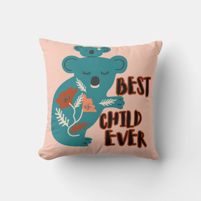Das beste Kind je Koala Muttertag Kissen (Vorderseite)