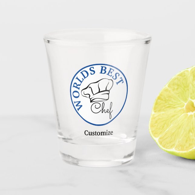 Das beste Koch-Shot-Glas der Welt Schnapsglas (Vorderseite)