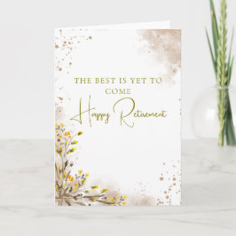 Das Beste kommt noch Elegantes Geschenk zur Pensio Karte