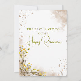 Das Beste kommt noch Elegantes Geschenk zur Rente Karte