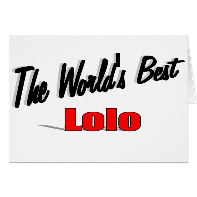 Das beste Lolo der Welt (Vorderseite (Horizontal))