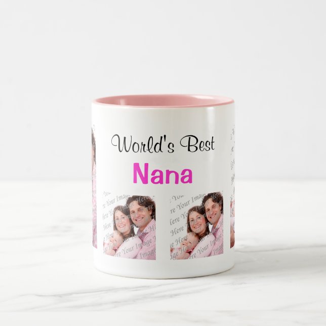 Das beste Nana Foto Tasse Pink der Welt (Mittel)