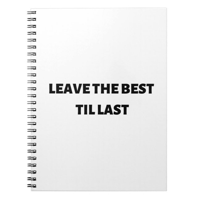 Das beste Notebook verlassen Notizblock (Vorderseite)