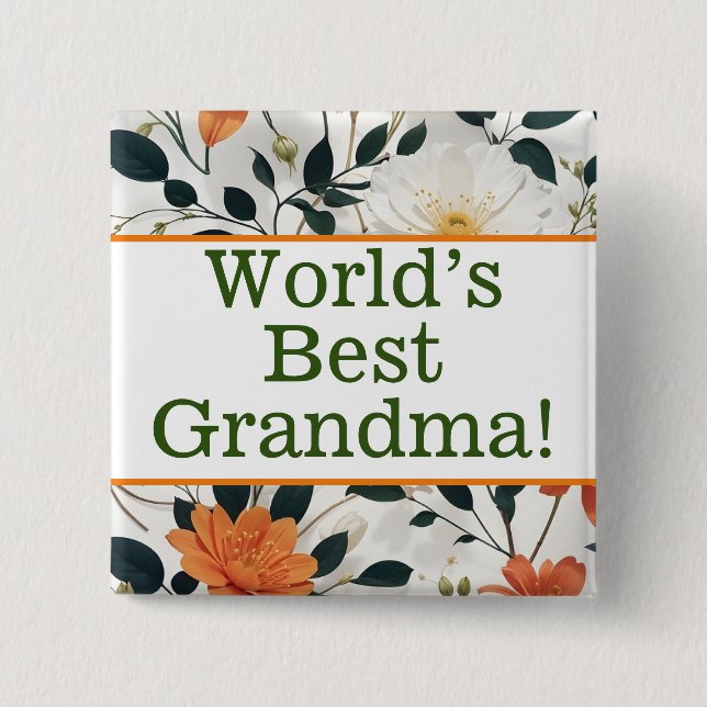 Das beste Oma-Button der Welt Button (Vorderseite)